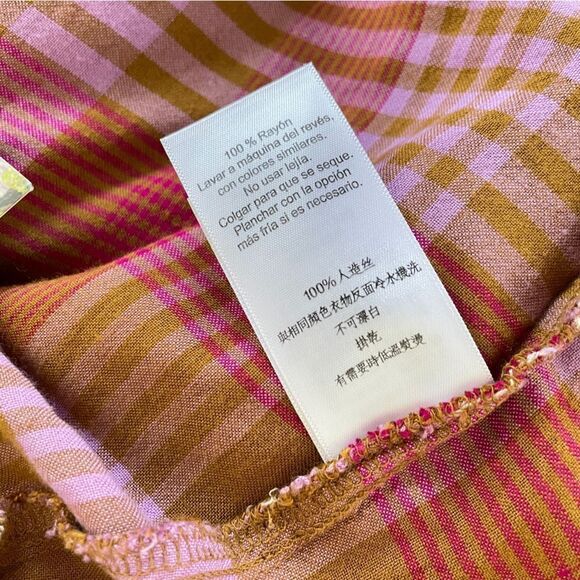 Kavu Spring Plaid Rita Dress Cotton S - Picture 11 of 15